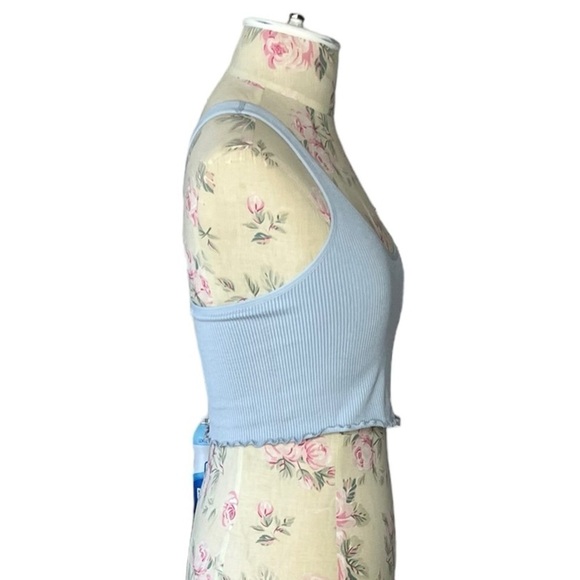 SPIRITUAL GANGSTER Seamless Top Crop Bra, light Blue, size M/L - Picture 7 of 15